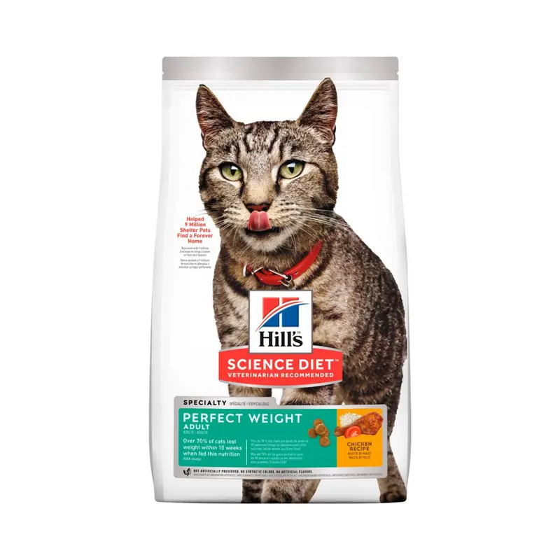 Alimento Seco Hills Adulto Felino Peso Perfecto para gato