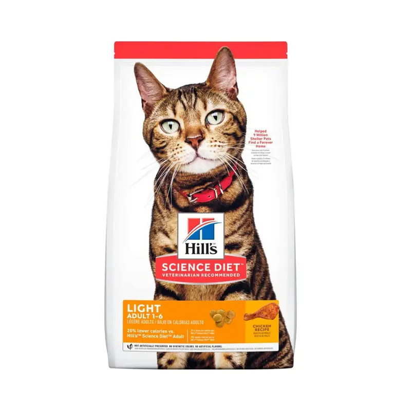 Alimento Seco Hills Felino Adulto Light para Gato