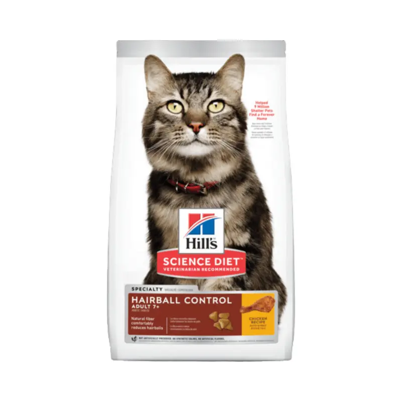 Alimento Seco Hills Felino Senior Control Bola De Pelos Para Gato