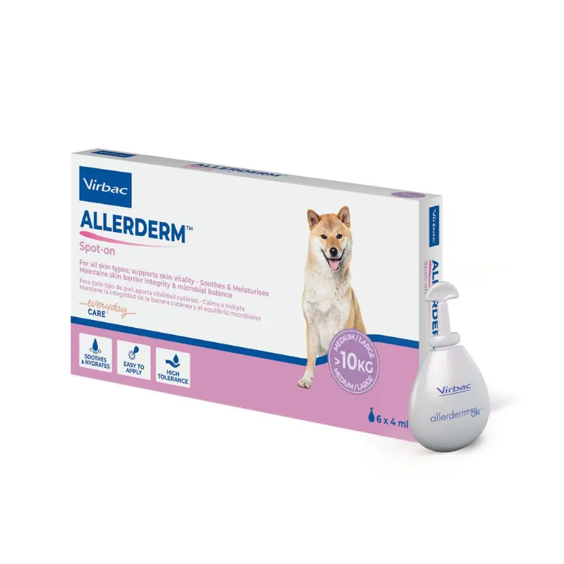 Allerderm Spot-On Perro +10 kg (6 pipetas de 4 ml) – Virbac