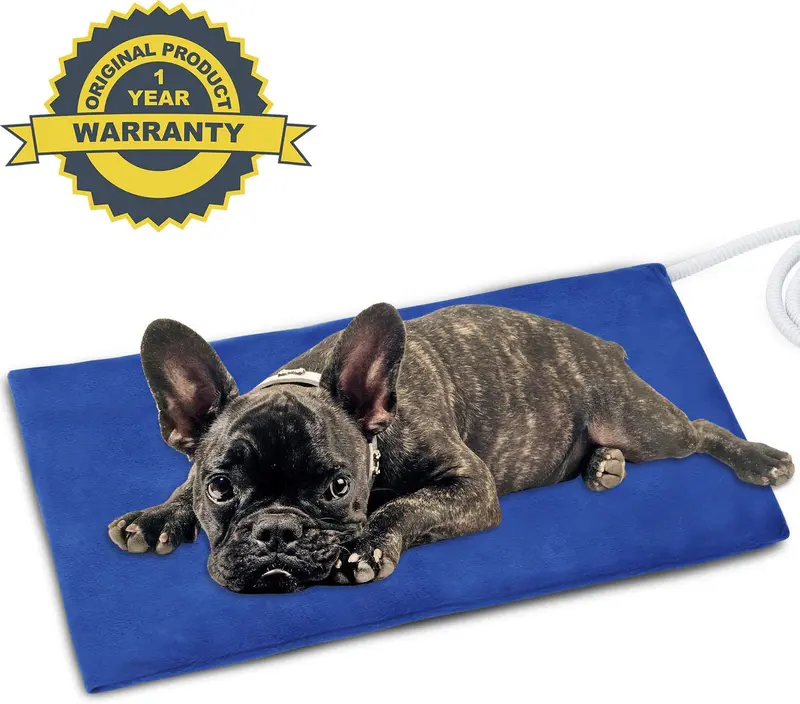 Almohadilla de calefacción para mascotas de NAMOTEK, almohadilla de calefacción eléctrica segura para perros y gatos, almohadilla de calentamiento interior con temperatura constante automática