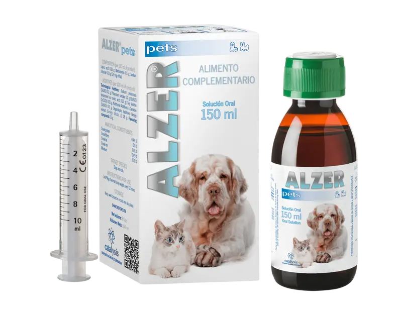 Alzer Pets Solución Oral 150 mL (Suplemento para el Deterioro Cognitivo en Perros y Gatos )