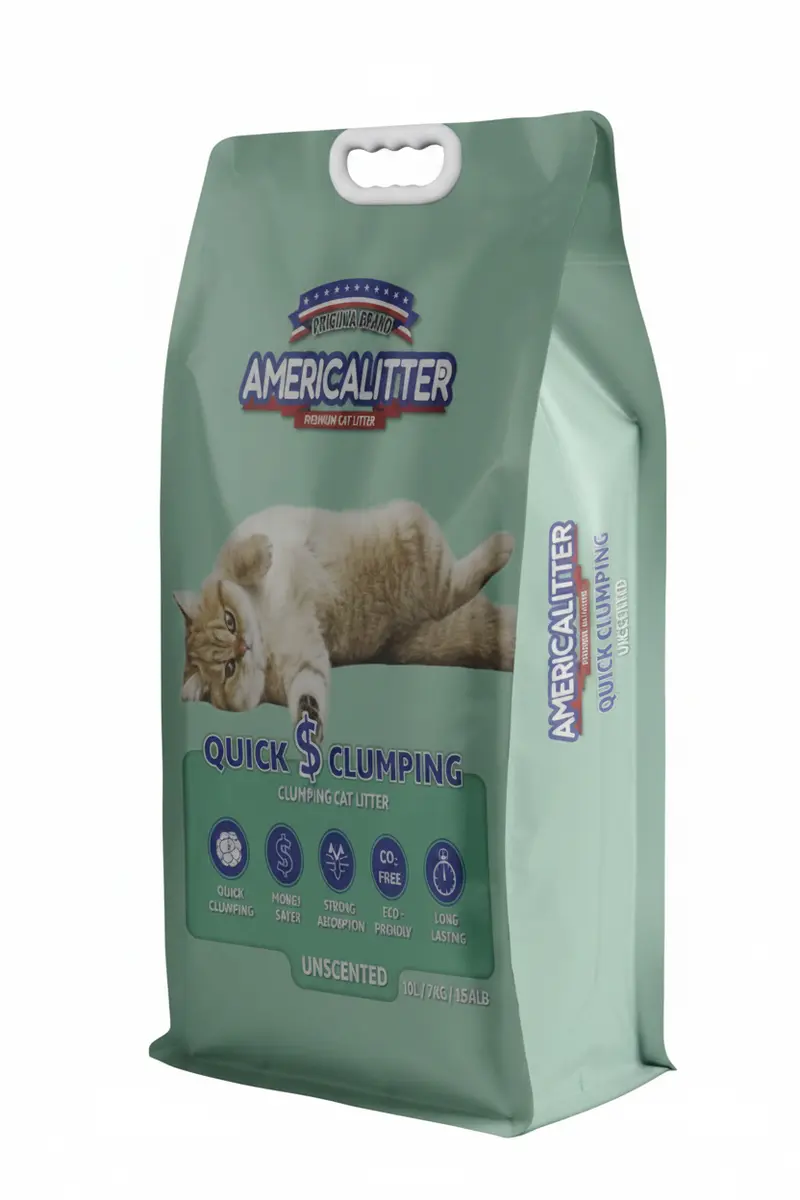 America Litter Quick Clumping Sin Aroma 15 kg