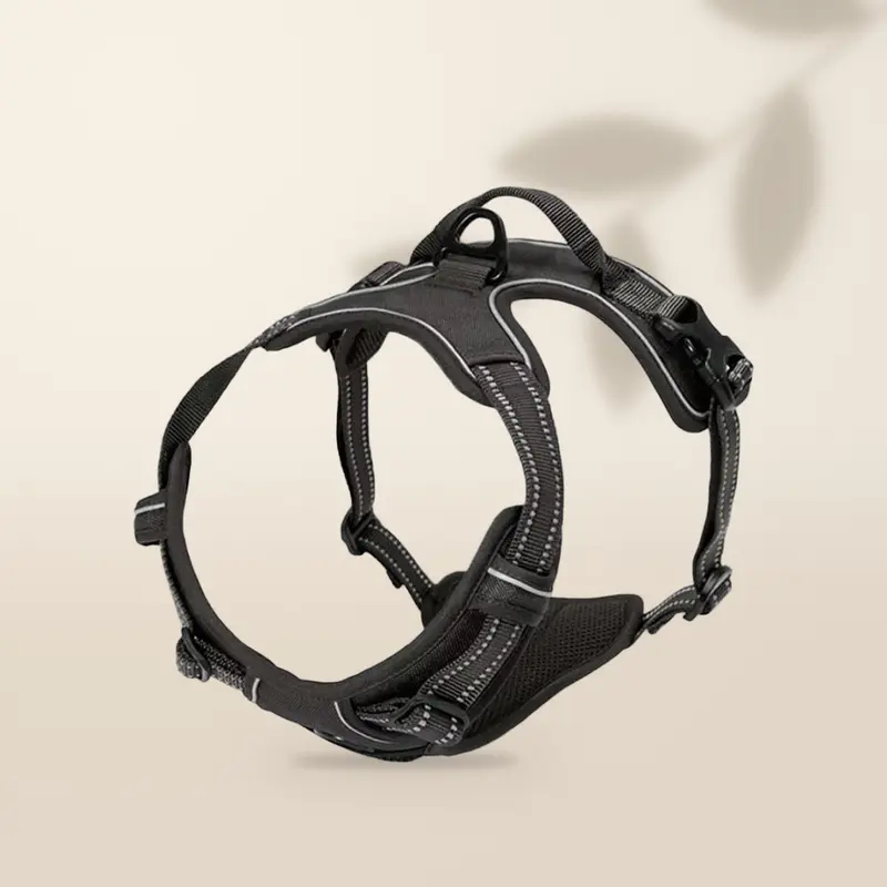 AMIKART Arnés Antitirón para Perros - Clip Frontal Reflectante y Asa