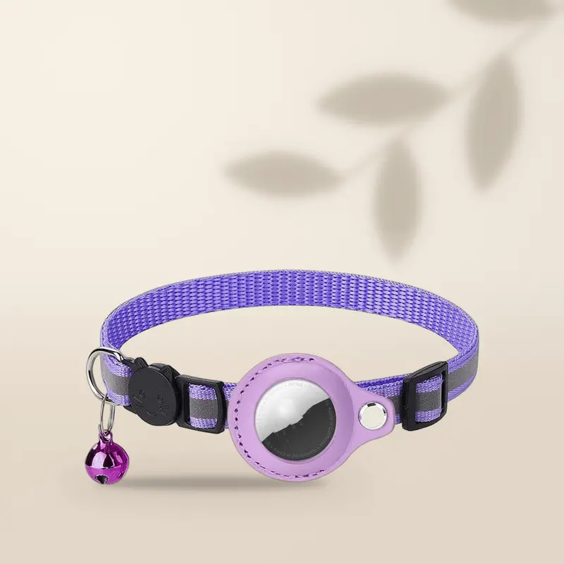 AMIKART Collar para Gatos con Soporte AirTag - Reflectante e Impermeable