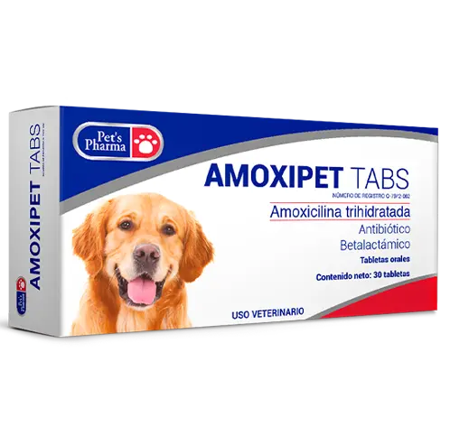 Amoxipet Tabs 30 Tabletas