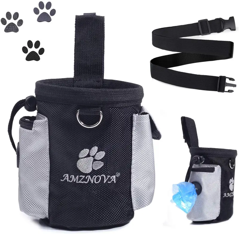 AMZNOVA - Bolsa de regalo para perros, bolsa de regalo para cachorros para mascotas pequeñas, soporte de cebo para animales y aperitivos