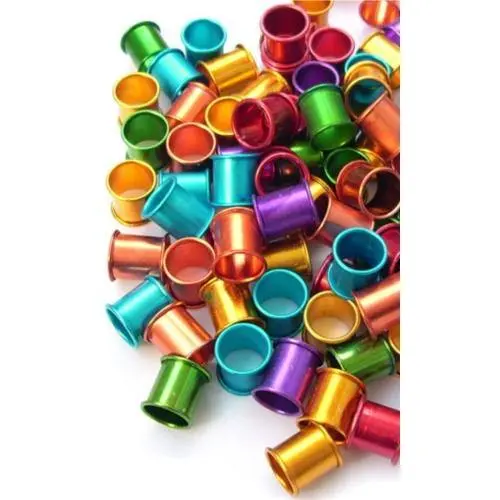 Anillas para Palomas de aluminio 8mm- 10 unidades