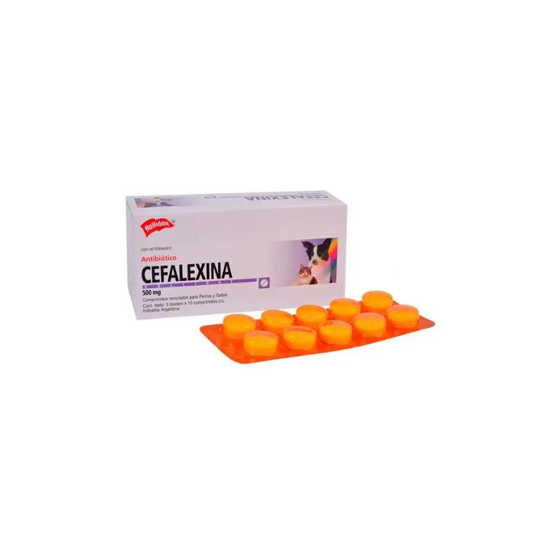 Antibiótico Cefalexina 500mg  x 10 Tabletas