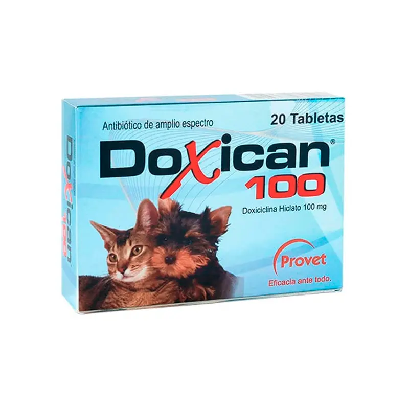Antibiótico Perros y Gatos Doxican 100Mg