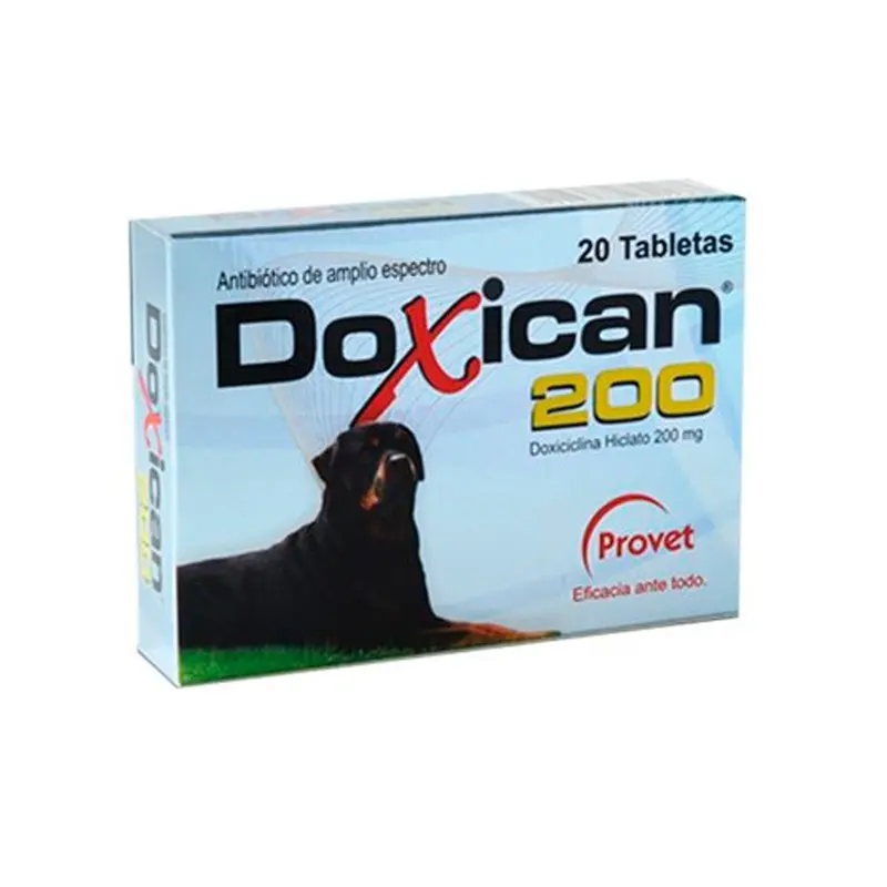 Antibiótico Perros y Gatos Doxican 200Mg
