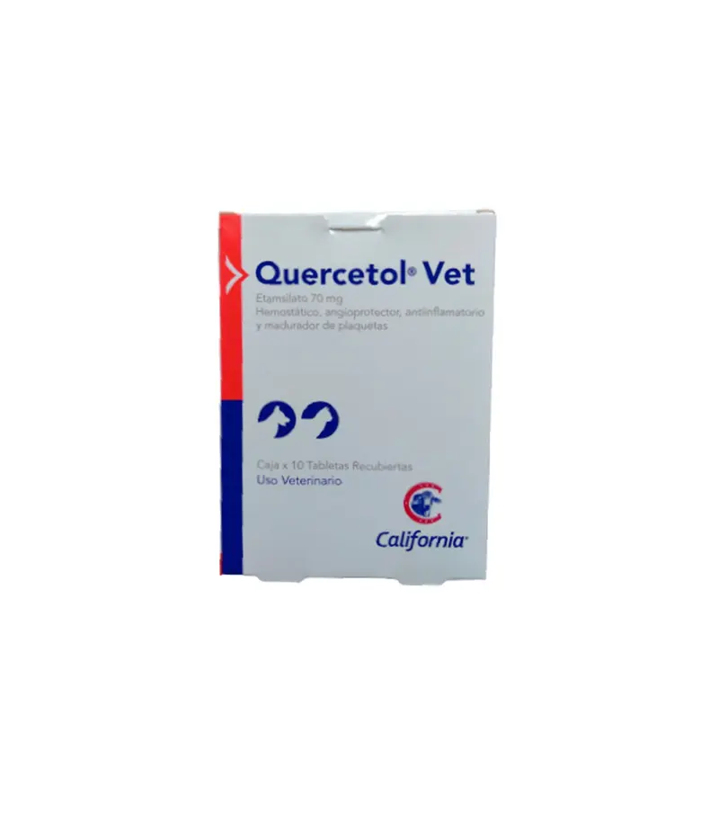 Antibiotico Perros y Gatos Quercetol Tab 70Mg X 10 Und
