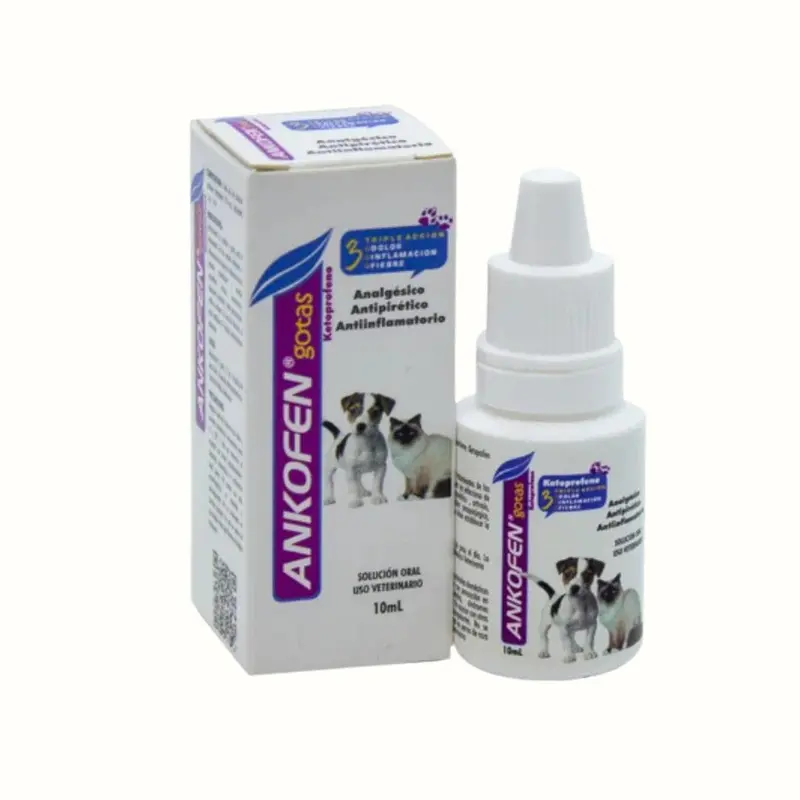 Antiinflamatorio Ankofen Gotas 10 ml para Perros y Gatos