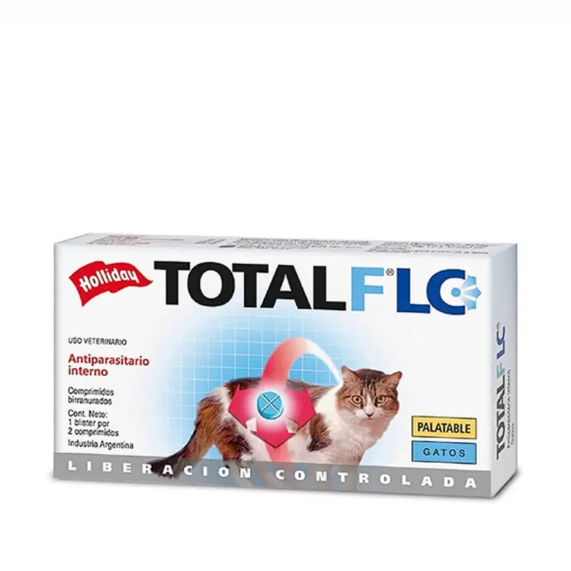 Antiparasitario Gatos Total Flc 2 Comprimidos