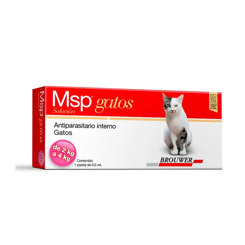 Antiparasitario Msp Para Gatos 2 4 Kg
