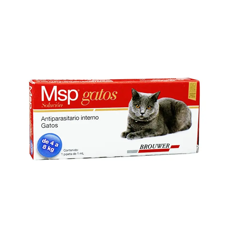 Antiparasitario Msp Para Gatos 4 8 Kg