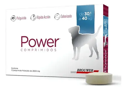 Antiparasitario para Perro Power 30-40 kg 1 Tab