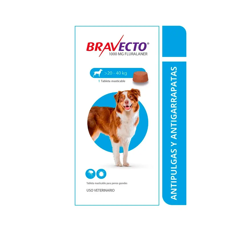 Antiparasitario Perro Bravecto 20 A 40Kl