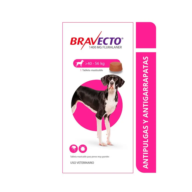 Antiparasitario Perro Bravecto 40 A 56Kl