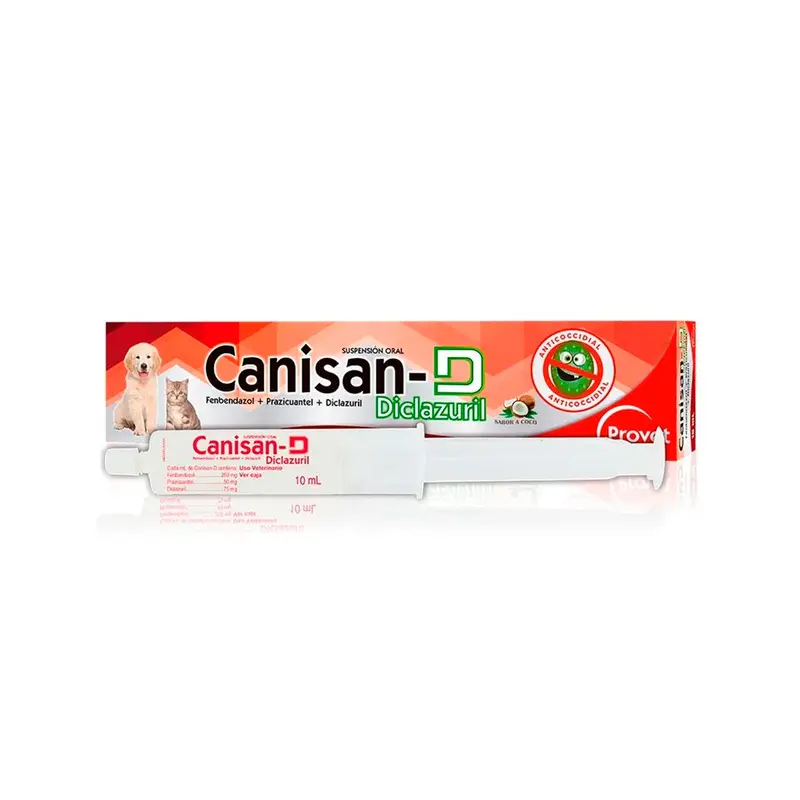 Antiparasitario Perro Y Gatos Canisan D Diclazuril 10 Ml