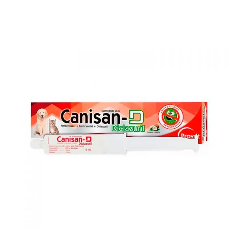 Antiparasitario Perro Y Gatos Canisan D Diclazuril 5 Ml