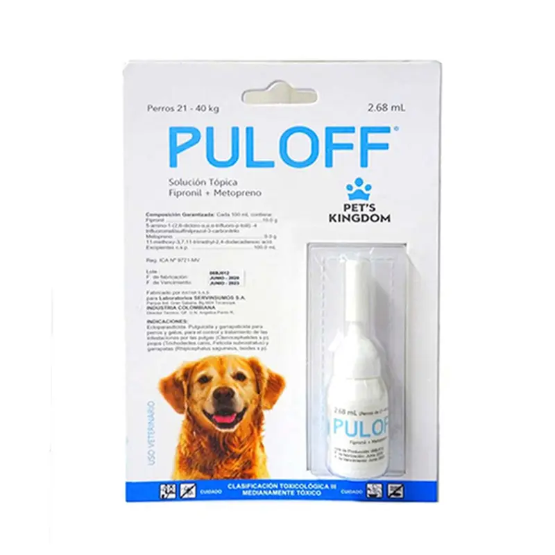 Antiparasitario Puloff Para Perro 21 40Kg