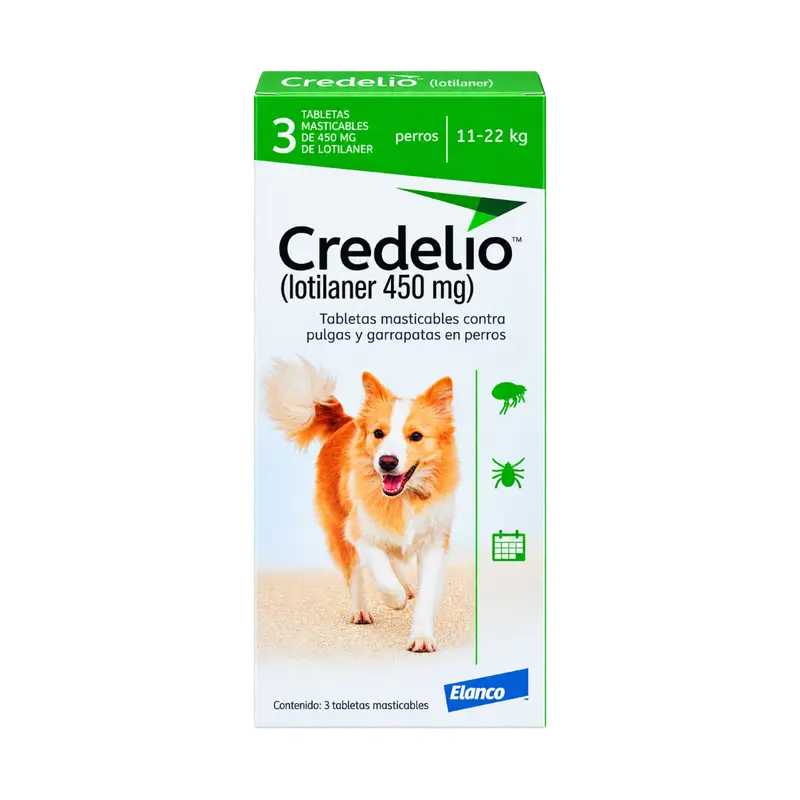 Antipulgas Oral Credelio comprimido 11-22 kg para Perros