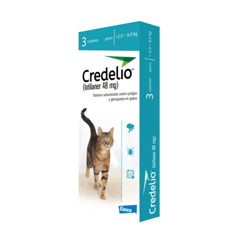 Antipulgas oral Credelio Comprimido 2-8 kg para Gatos