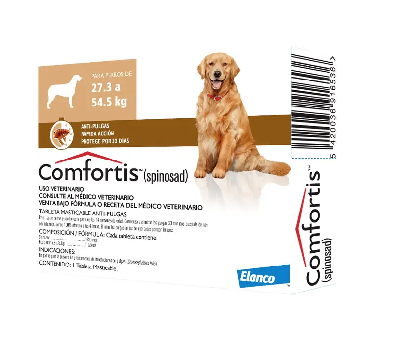 Antipulgas Perro Comfortis Tableta De 27.3 A 54.5 Kilos