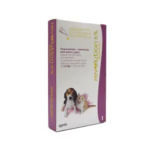 Antipulgas Perro Y Gato Cachorro Revolution Hasta (2.5 Kg)