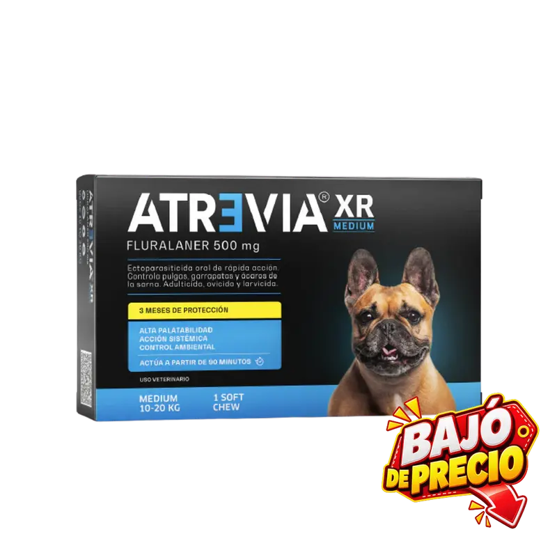 Antipulgas y Antigarrapatas Atrevia XR 10 - 20 Kg para Perros
