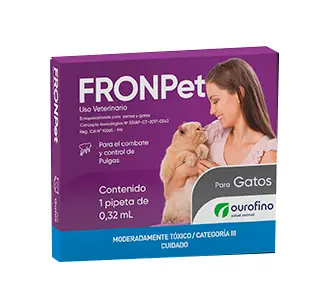 Antipulgas Y Garrapatas Gato Fronpet X 0.32 Ml (2 - 8 Kl)
