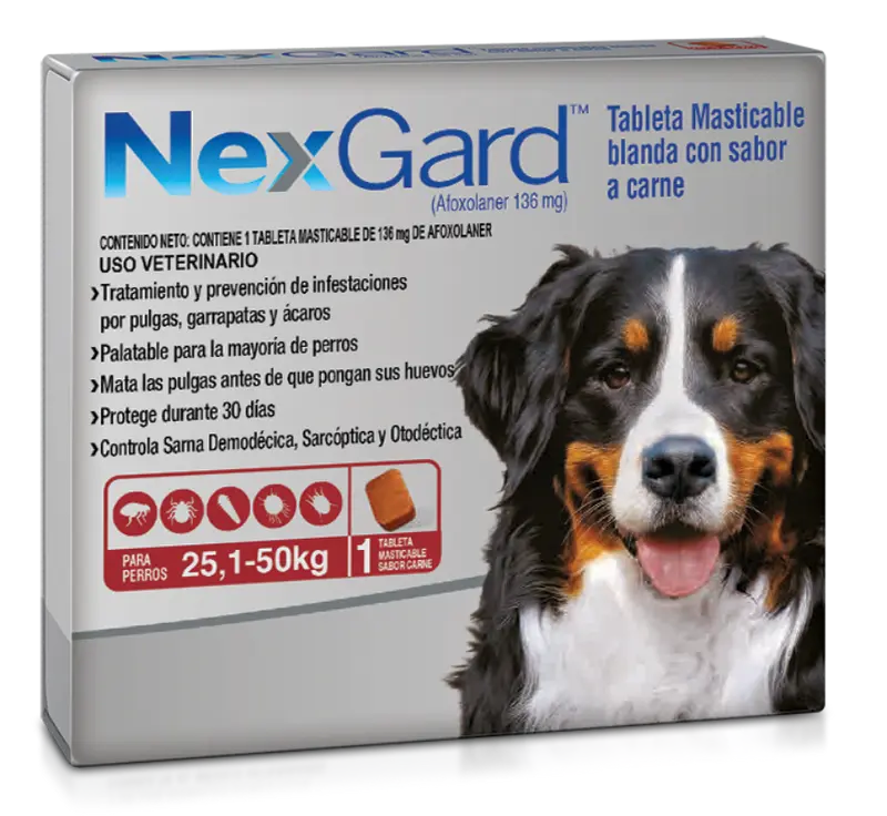 Antipulgas Y Garrapatas Para Perro Nexgard (25 - 50 Kg)