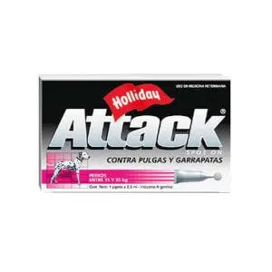Antipulgas Y Garrapatas Perro Attack De 15 A 35 Kilos