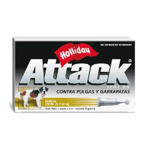 Antipulgas Y Garrapatas Perro Attack De 35 A 60 Kilos