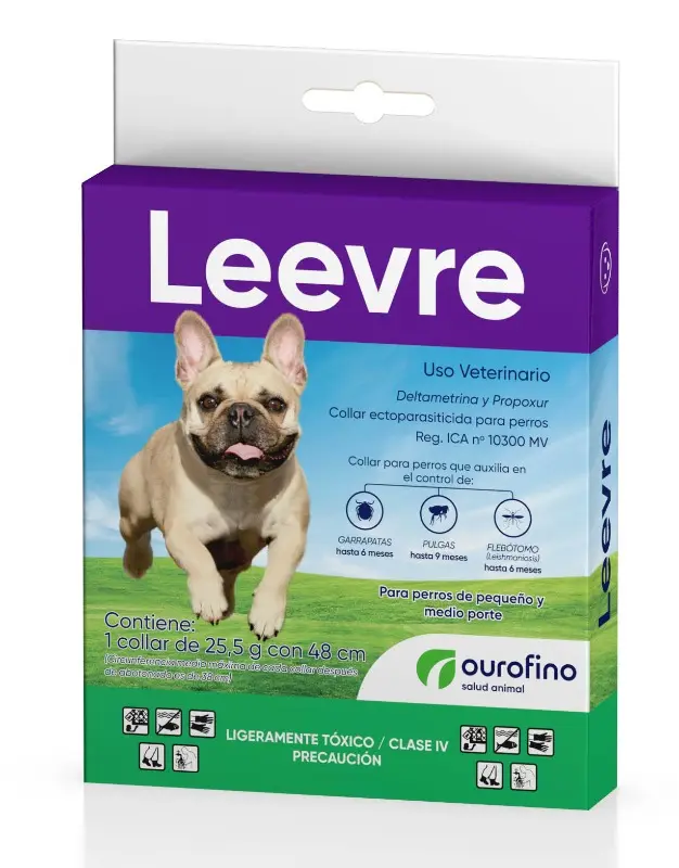 Antipulgas Y Garrapatas Perro Collar Ectositos Leevre X48Cm