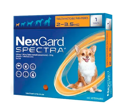Antipulgas Y Garrapatas Perro Nexgard Spectra (2 - 3.5 Kg)