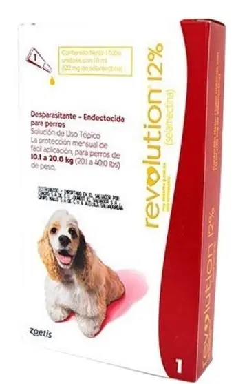 Antipulgas Y Garrapatas Perro Revolution (10 A 20 Kilos)