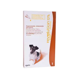 Antipulgas Y Garrapatas Perro Revolution (5 A 10 Kilos)