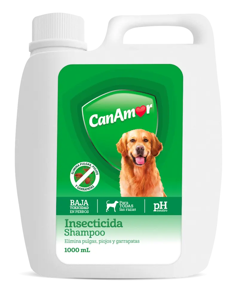 Antipulgas Y Garrapatas Perro Shampoo Insecticida Canamor 1l