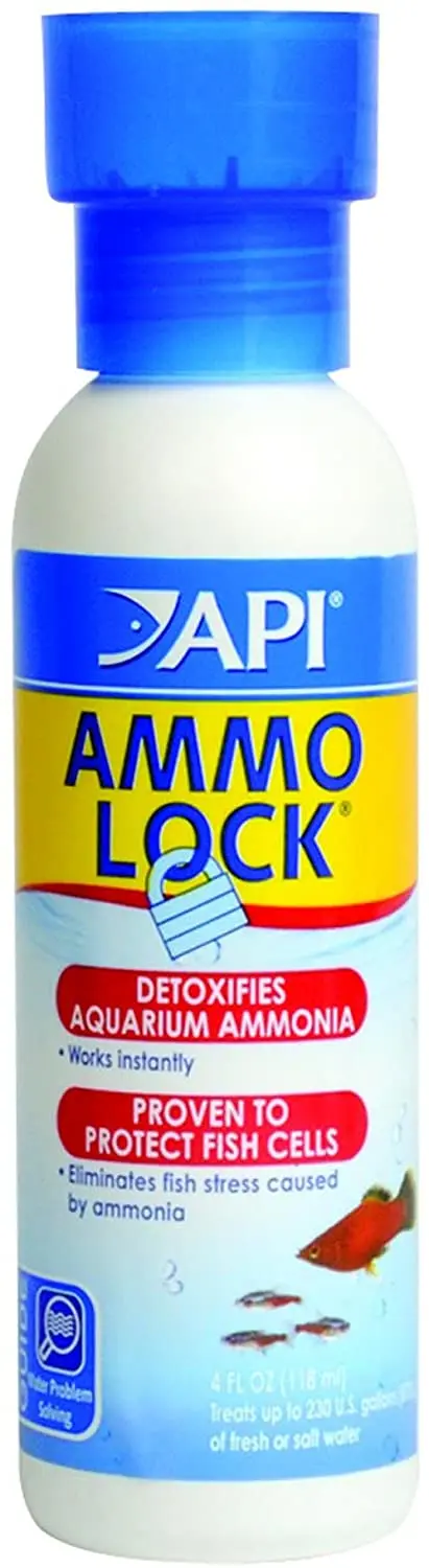 API AMMO-LOCK Desintoxicante de amoníaco, desintoxica amoníaco tóxico para pescar en agua de acuario y agua del grifo, uso cuando se detecta amoníaco