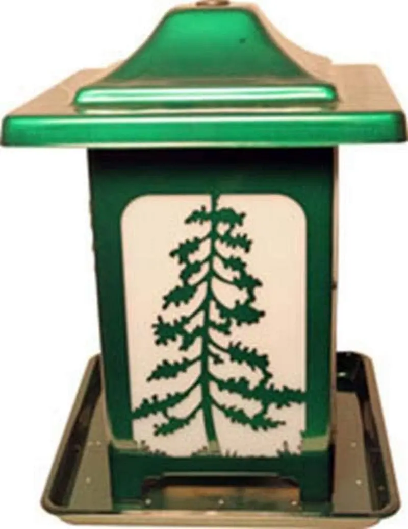 Apollo inversión de sujetar 4638 355414 el Woodland pinos esmerilado alimentador del pájaro, verde