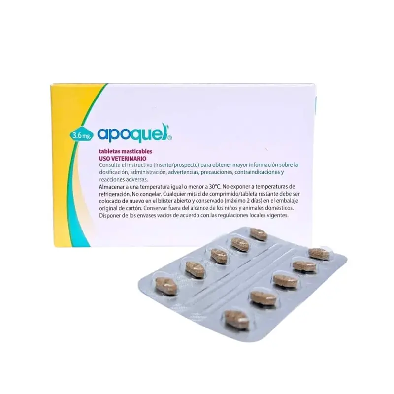 Apoquel 3.6 Mg Masticable Blister X 10 Tabletas