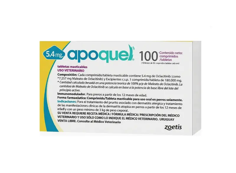 Apoquel Masticable 5.4 mg 100 tabletas ( Oclacitinib )