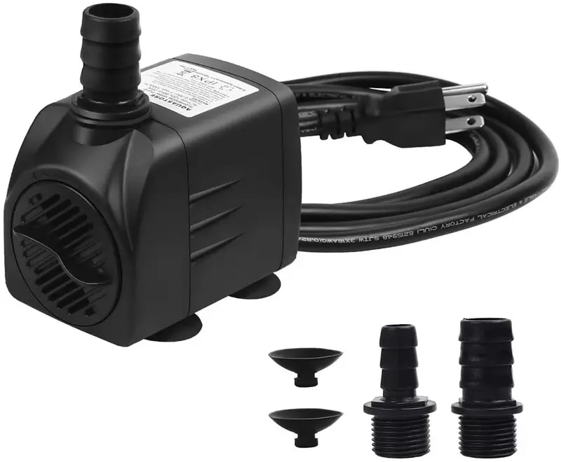 Aquastore 400GPH 25W Submersible Water Pump Ultra Quiet Fountain Water Pump with US Plug,Used as Aquarium Pump,Fountain Pump, Statuary Pump, Pond Pump,Fish Tank Pump, Hydroponic Pump,Waterfall Pump