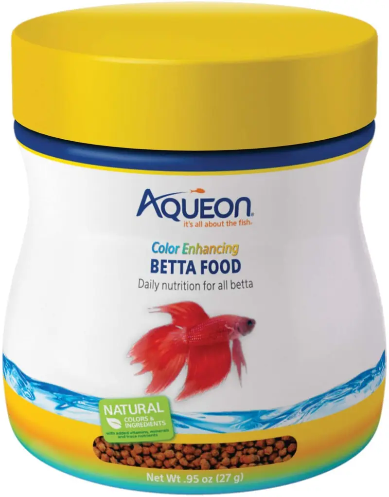 Aqueon Color Enhancing Betta Food.95 onzas