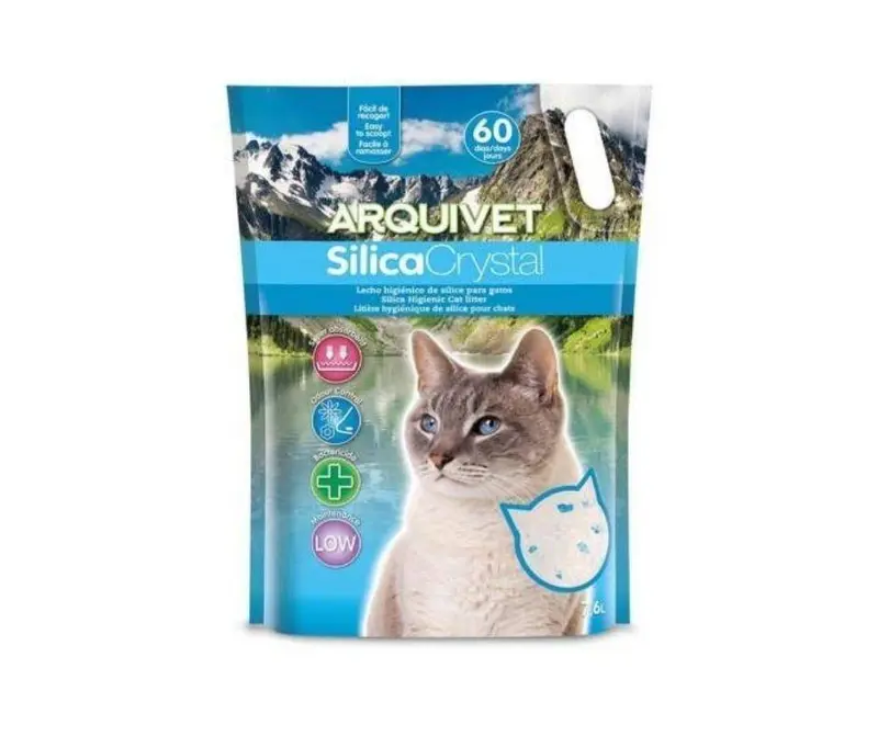 Arena de sílice para Gatos Perlitas Arquicrystal