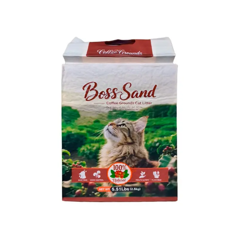 Arena para Gato Boss Sand Coffee Grounds 2.5 kg