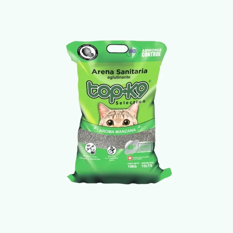 Arena Top K9 Aglutinante 10 Kg Manzana