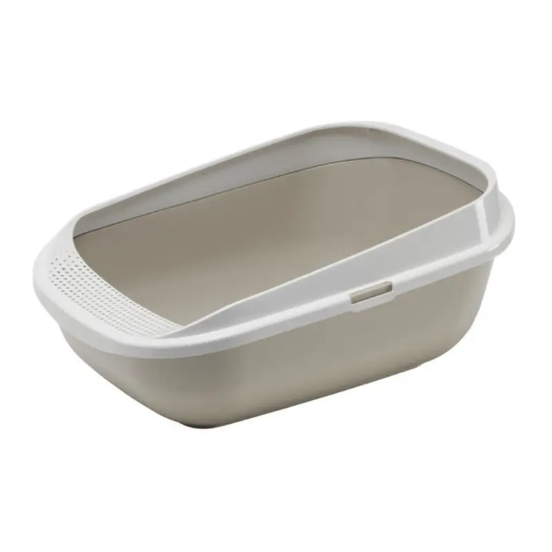 Arenero Abierto Comfy Step para Gato Grande con Escalón de Entrada - Gris | Moderna Pet Products
